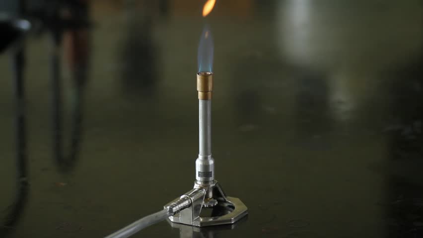 Propane Bunsen burner.