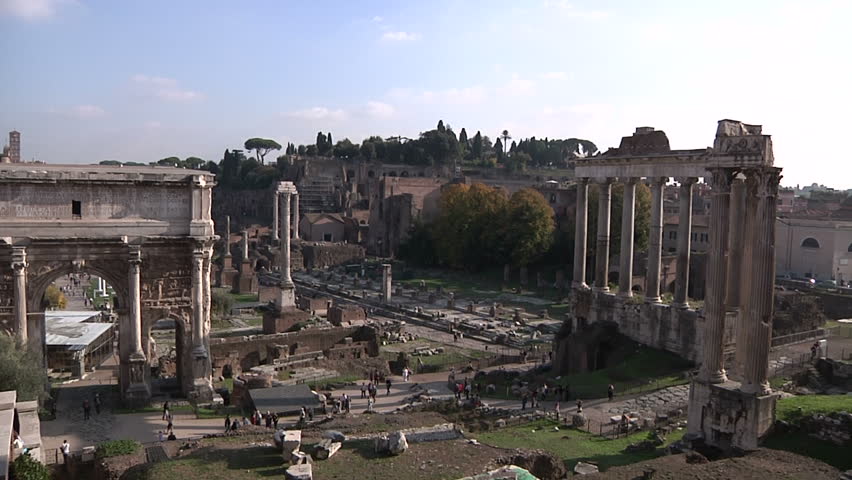 Italy, Lazio, Rome, Roman Forum Arch of Septimius Severus