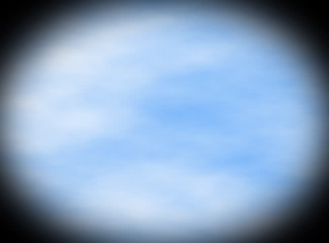 Snowy postcard with blue sky - digital animation