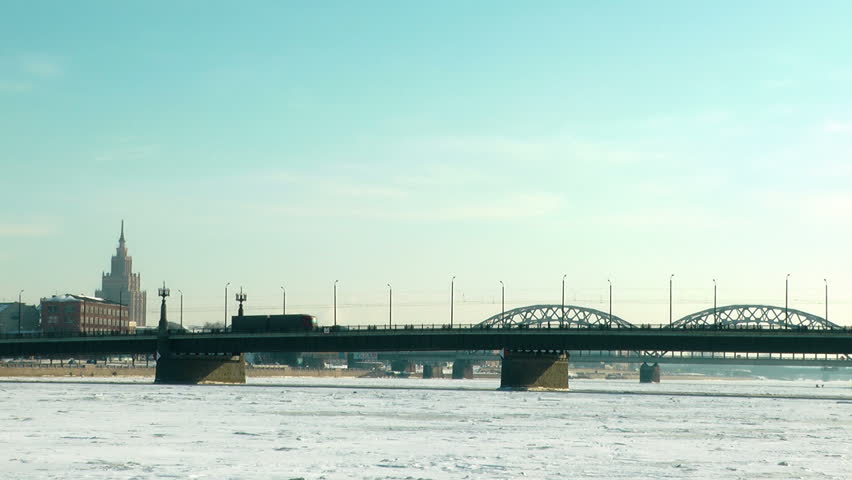 HD - Old Town in winter. Latvia, Riga