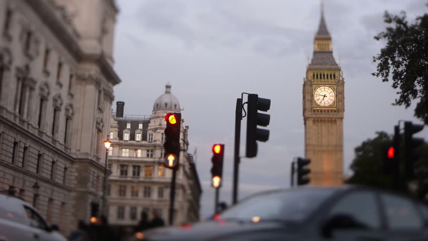 Big Ben Parliament square London dusk