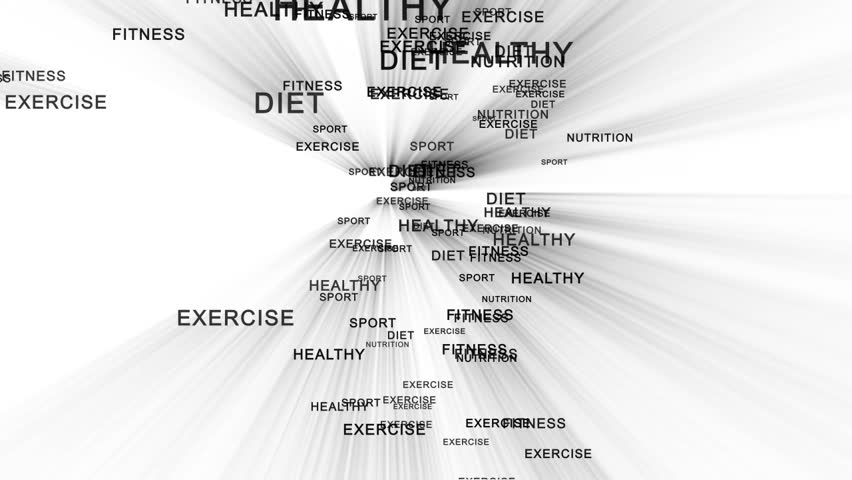 Nutrition words against white forming silhouette running