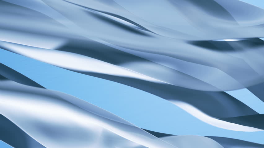 3 fabric strips flowing by wind + alpha channel 