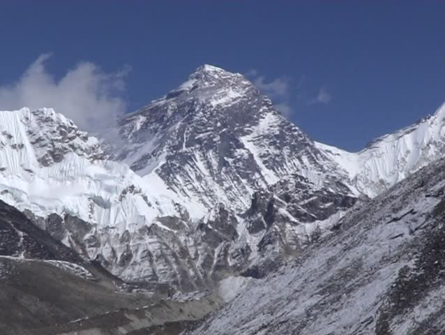 Mount Everest, Nepal, seen from the west.