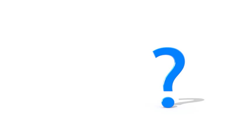 Question mark jumping away from the crowd of other question marks. HD 1080. Loopable.