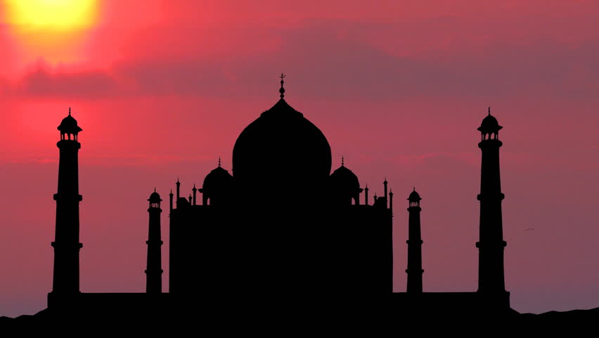 Purple sunset, Taj Mahal.