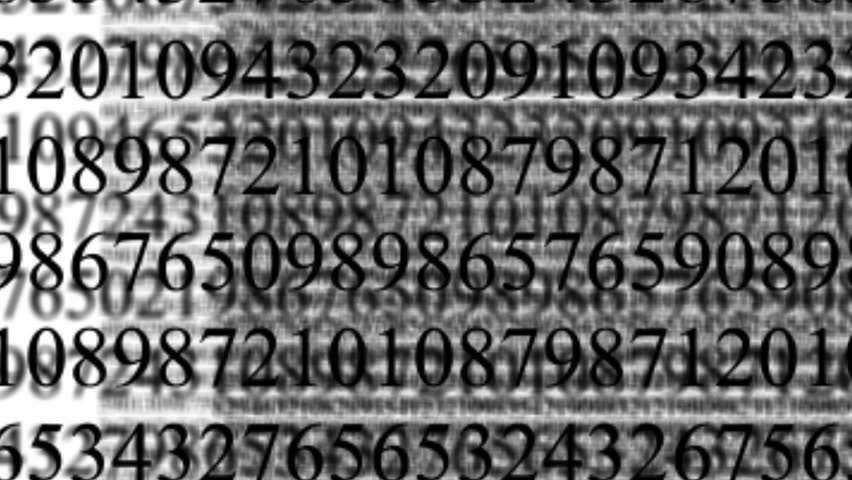 The front wall of numbers