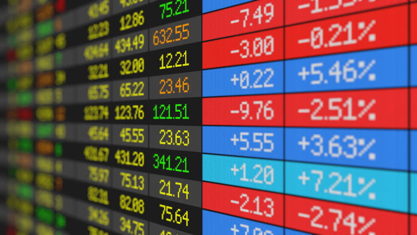 Stock Market board loop-ready HD
