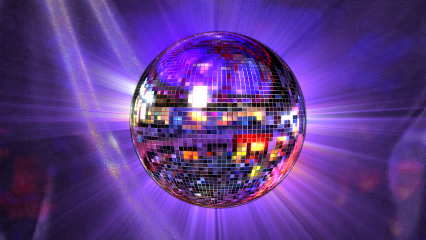 disco mirror ball rotating, loop animation