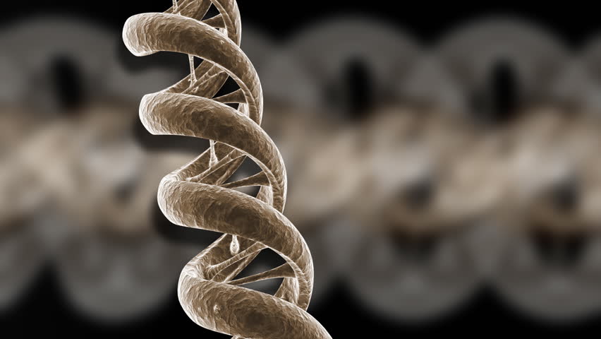 Animated DNA strand.
