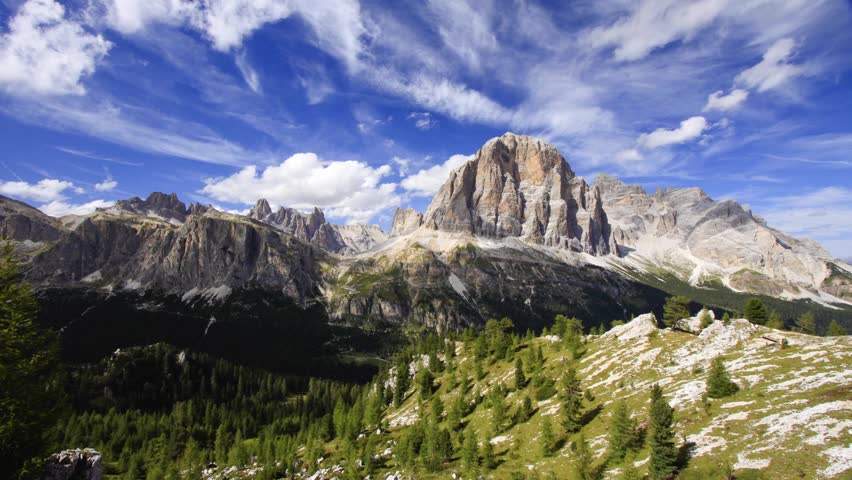 Dolomites (Italian Alps) time lapse