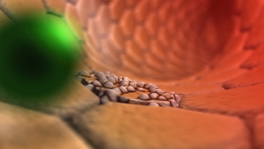 ill cell and green medicine - 3d animation