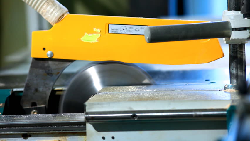 wood factory - circular saw cut plywood close-up