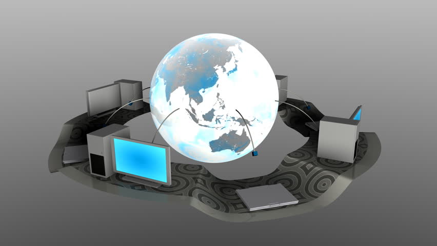 Network Logo 3D animation. Rendered in HD.
