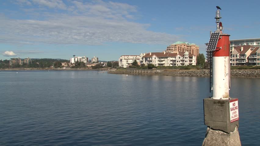 VICTORIA, CANADA - CIRCA SEPTEMBER 2010: Water taxi in harbor Victoria, British Columbia, Canada.