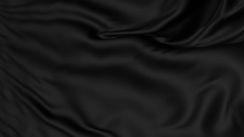 A background texture of soft rippled black fabric textile material,seamless looping