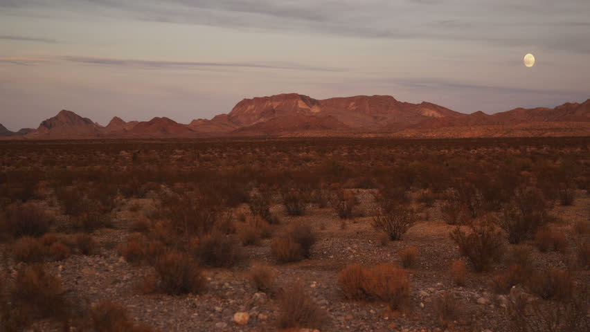 Moonrise over Muddy Mountains