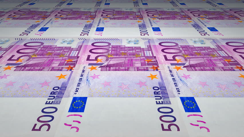 Printing of 500 Euro banknotes