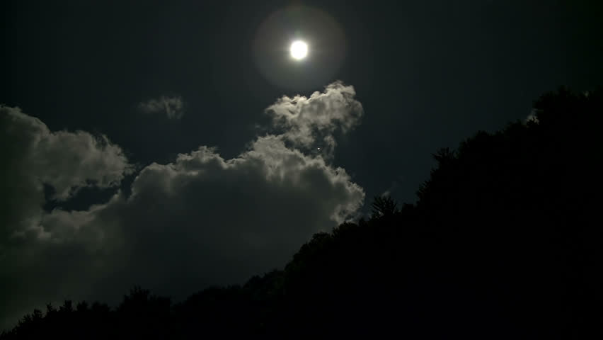 Full moon, time lapse