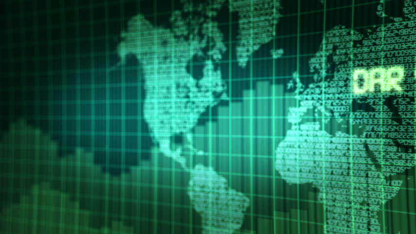 Financial data and growing charts. Animation HD 1080
