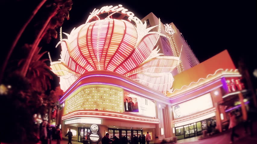 LAS VEGAS, NV - CIRCA SUMMER 2010: The Flamingo Hotel and Casino at night