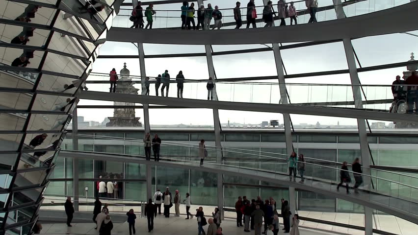 inside the Reichstag dome, Berlin