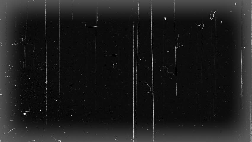 Animated imitation of 35mm film projection, scratches.