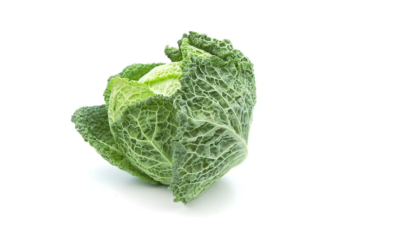 cabbage isolated low perspective loopable file 