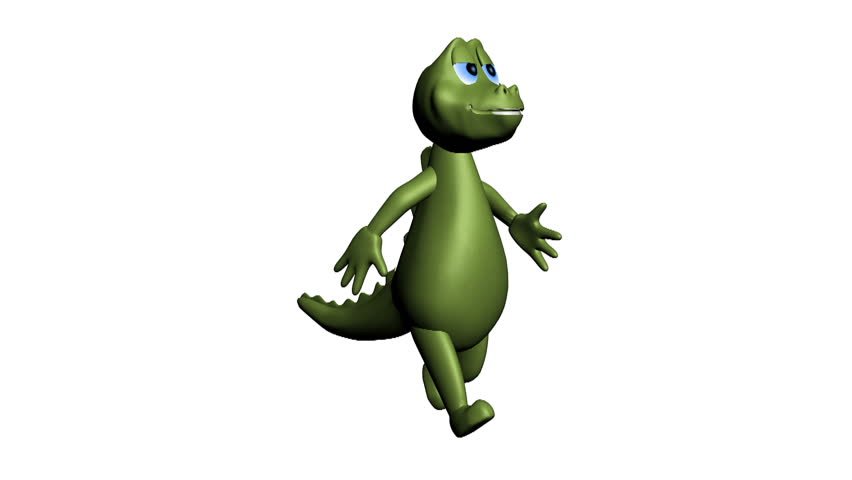 cute dinosaur walking 3d animation