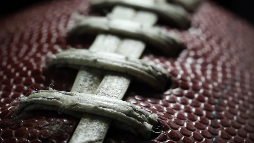 Closeup of a football