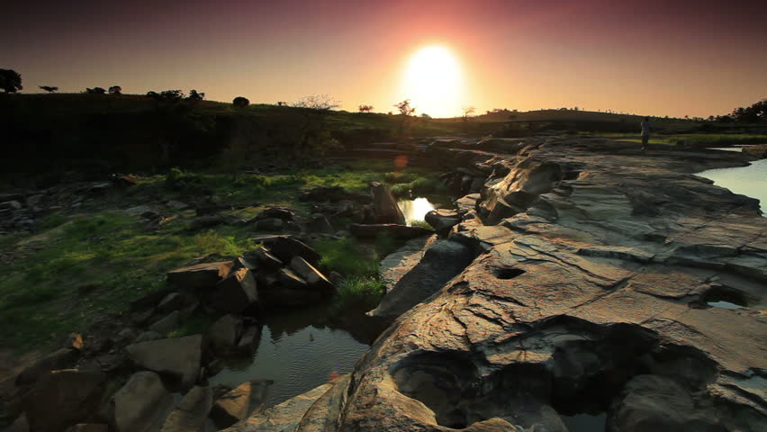 dried river bed
