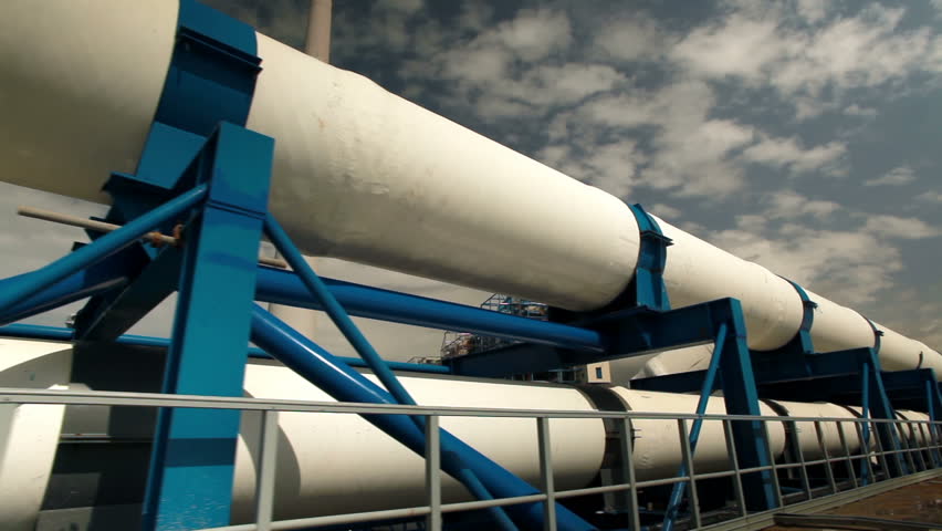 Slider dollyright to left on the roof of one of the buildings at the IDE Ashkelon desalination plant in Israel. 