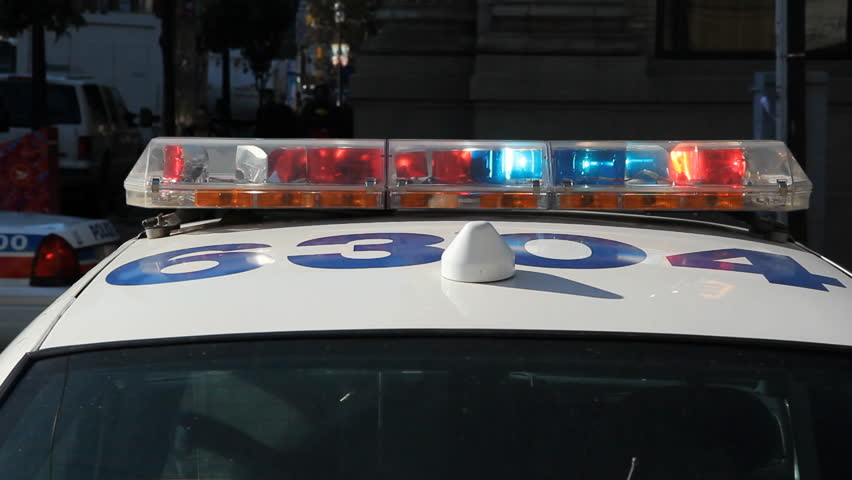 TORONTO, ONTARIO - NOV 23th: Police car at the Occupy Toronto site on Nov 23rd, 2011, Toronto, Ontario, Canada. The site was closed down on Nov 23rd by police following a superior court judge ruling.