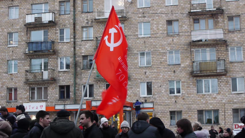 PETROZAVODSK, RUSSIA - DECEMBER 10: People protest against fraud in Russian polls on December 10, 2011 in Moscow, Russia. Protesters are demanding fair elections. 