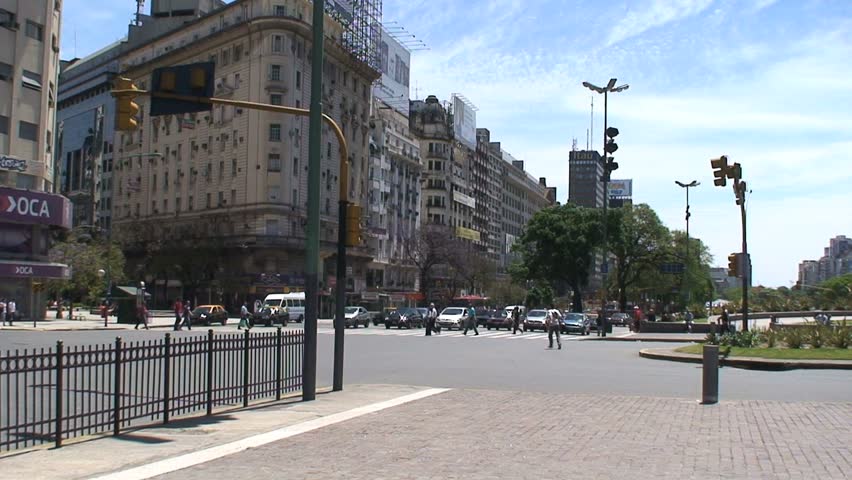 BUENOS AIRES: CIRCA DECEMBER, 2009: Midday traffic in Buenos Aires, Argentina.
