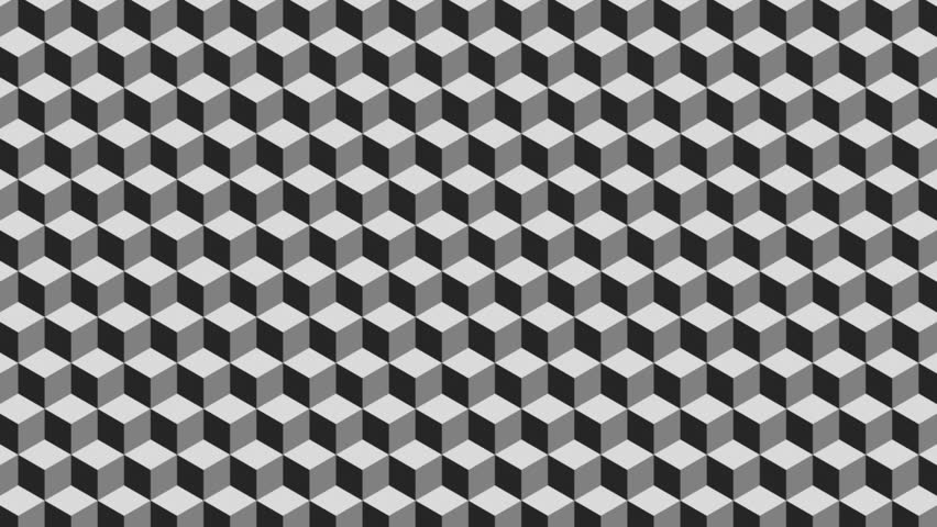 op-art cubefield loop