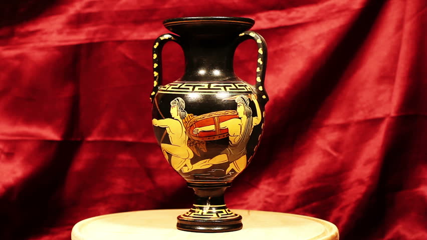 Antic Roman Vase rotating