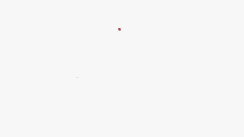 Falling red cubes with percent.  Discount concept.
