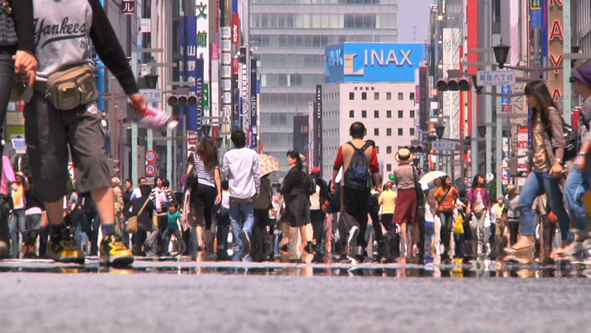 Crowd Asakusa Tokyo Native SlowMotion  Shot at 60fps conformed to 25fps  