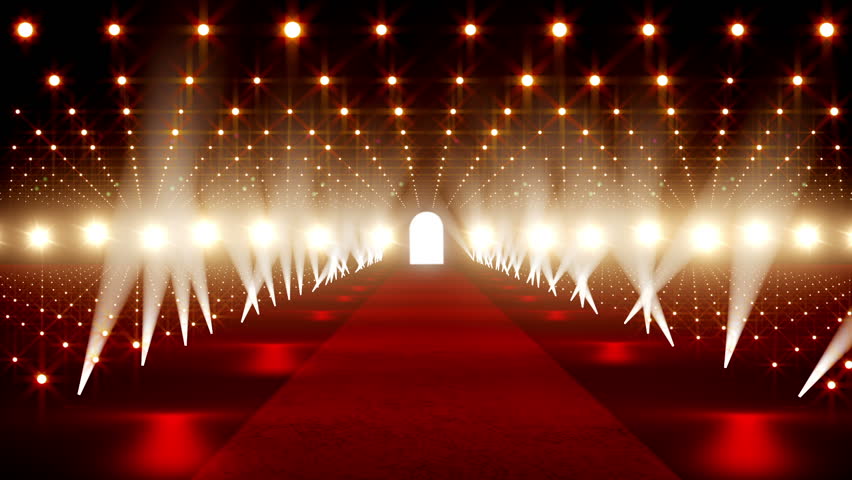 Red Carpet festival scene animation