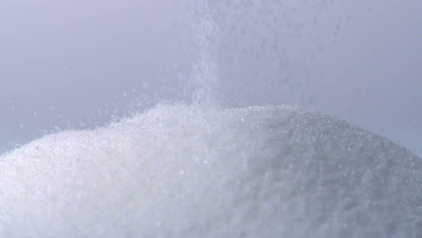 Granuals of sugar stack up