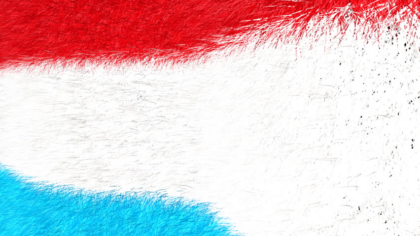 Flag of Luxembourg 04 - furry flag of Luxembourg waving in the wind.