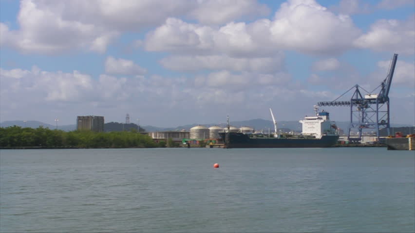 Tug Boat moving Sea Barge Time-Lapse
