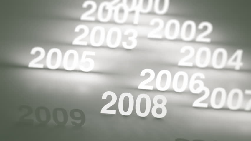 Glowing Numbers Timeline: 2000s and 2010s