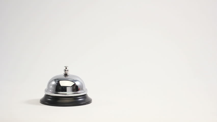 Ringing reception bell 