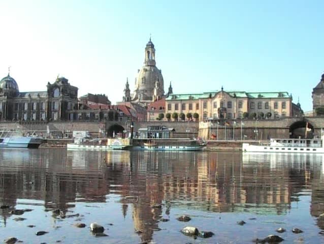 Church of Our Lady, Royal Palace River Elbe Dresden Germany