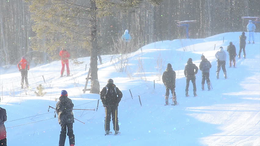 Ski lift for beginners