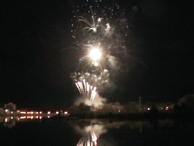 Fireworks over River
