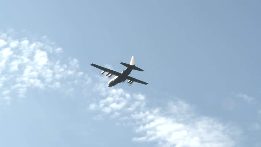 Military parachute drop