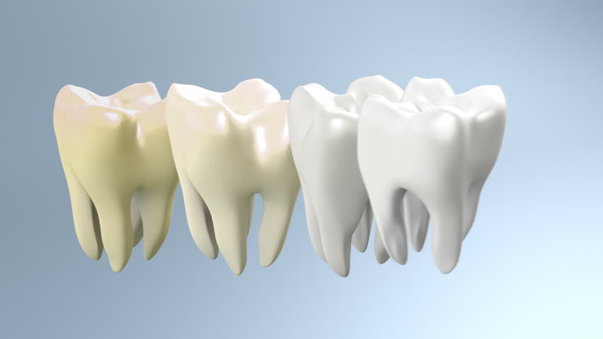  The process of health white tooth for tooth care concept.